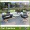 new design rattan sofa 4 pc Leisure aluminum frame outdoor furniture used garden sofa set