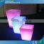 Garden Use Remote Control RGB Colorful LED Lighted Planter Pots with Drainage Water Design