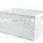 Durable Flower Patter Rectangle Metal Punched Storage Basket