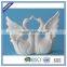 Love ceramic handpainted gold wedding gift couple swan