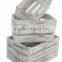Cao Xian Set of 3 Antique Wooden Box For Fruit Vegetables