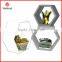 Hexagon Decorative Wall Mount Shelves, 3-Piece