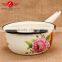 Enamelware casserole /enamel casserole pot milk pot with flower decal