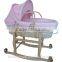 Portable Handheld Baby Crib Bedding Set The Straw Baby Cot with Wheels Cradle Bed