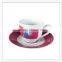 Family use girls pretty princess printed tea serving plastic melamine kids cups and saucer