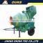 Hot selling 7.5 kw concrete mixer machine with water pump