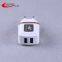 New model Changhua 2 USB cell phone charger with OEM logo metal plate