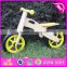 2016 wholesale cheap kids wooden bike bicycle,top fashion child wooden bike bicycle W16C134