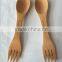 Hot selling Natural bamboo spoon and fork on one pcs for fruit