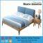 China Supplier Upholstered Fabric Padded Queen Size Bed Frame with Storage on Sale