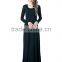 Elegant White Dresses Women's Designer Round Neck Long Sleeve Maxi Evening Dress Long Sleeve