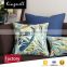 Custom 2017 wholesale digital printed cotton and linen blend cushion cover