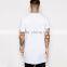 2015 Mens Plain White Tall Tee Shirt With Zip Detail