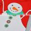 Custom children's boutique clothing christmas deer bedding outfit korean summer children boy clothing sets wth hat