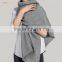 Women Knitted Winter Grey Cashmere Scarfs And Shawl