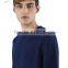 Woven Men Cotton Pure Cashmere Sweater for Man
