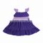 2017 Summer Kids cotton flutter sleeve Dresses Baby Girls Princess Dress Children Fashion Party boutique clothes