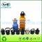 Travel protable collapsible silicone bottle with various lids