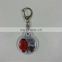 Gifts crafts cute light plastic rubber silicone double sides shaped keyring