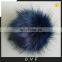 Big faux fox fur pompom fake fur ball accessory handmade wholesale