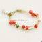 Diy Folk Style Hand Chain Fashion Handmade Ethnic Ceramic Woven Bead Colorful Gem Jewelry Classic Bracelet Gift