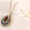 BH60 Fashion creativ Jewelry Colorful crystal Plated Short Design Collarbone Necklace Women Accessories Austrian Crystal Pendant
