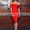 2017 Women Lady Sexy Ruffle Off Shoulder Evening Party Bandage Dress Wholesale Clothing