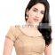 GOLD BROCADE READYMADE BLOUSE FOR WOMEN