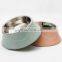 Eco-friendly Non-skip Stainless Steel Pet Bowl Cats Dogs Bowl Neck Protection