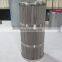 Customized High Performance Stainless Steel Perforated Fuel Oil Filtration Pleated Wove Mesh Filter Element