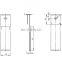 Stainless steel AISI 304 S- clips custom design