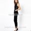 Black Lace and Chiffon Sexy Jumpsuite for Women and Sexy Ladies OEM