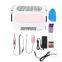 54W 3 in 1 Nail Art Dust Suction Collector Cleaner 3 Fans Powerful Strong Power Nail Dryer Tool with nails light