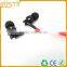 Flat cable high end premium quality custom OEM design wired earphones with gold plug