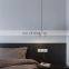 Antique Pendant Light Glass And Iron Mixed Pendant Light G9 LED Glass Pendant Light Gray