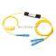 1*2 Fiber Optic Splitter ABS Box 1310/1550nm Customized Split Ratio SC/UPC 1x2 FBT PLC Fiber Splitter