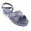 Latest asian style wholesale slingback low heel sandals shoes for women with buckle