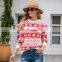 Wholesale 2021 Winter Quality Style Knit Fabric Cute Women Dress Red Sweater Christmas