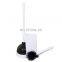 Two in one design TPR toilet brush with plunger new design replacement toilet brush head  toilet plunger and brush set