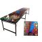 8ft beer pong table custom pattern aluminium folding camping adjustable picnic table for Party Game