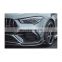 Quality Assurance Full-dry Carbon Fiber Process Auto Parts Car Skirt Body Front Bumper Canards For BENZ AMG CLA45 W118
