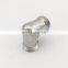 Parker Steel Zinc Plated Hydraulic Elbow Threaded Adapter, 4EMK4S, G 1/4 Male G 1/4 Male
