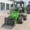 4wd mini ZL08 0.8 ton yard garden wheel loader radlader telescopic wheel loader with fork for sale