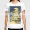 Wholesale price custom Color printed women hot ladies T shirt sexy girl print t shirt