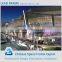 High standard space frame structure building glass for hall