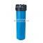 20''20 inch plastic big blue brass thread 1'' 3/4'' jumbo water filter housing for water filtration system