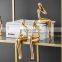 Abstract Resin Statue Golden Miniatures Modern Home Decoration Bookshelf Decoration Accessories Christmas Decorations Gifts