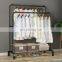 Portable Clothing Garment Rack Multi Functional Double Poles Cloth Stand Hange