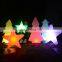 plastic outdoor light up Christmas /Outdoor led night street light decor plastic tree/star/snow led Christmas lights wholesale