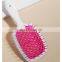 Customized Small Paddle Square Black Salon Vent Feature Plastic Handle Magic Hair Brush